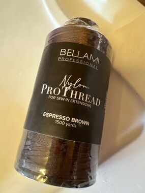 Bellami Nylon Thread Espresso Brown 1500 Yards Sew In Extensions Professional